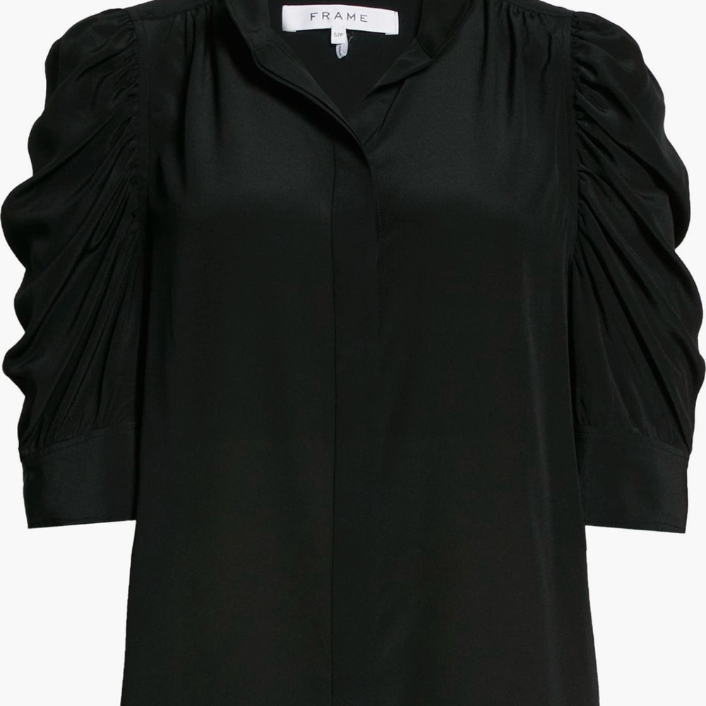 Frame Denim Black Blouse